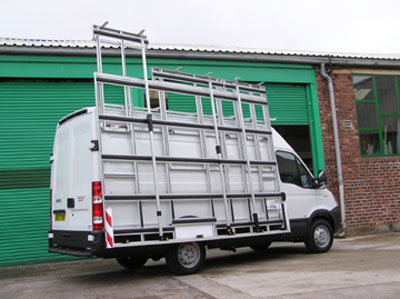 Glass Van Rack Telescopic Extension